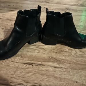 Target Black Chelsea Ankle Boots with Elastic Panels